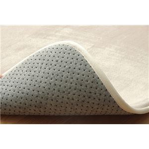 ラグマット カーペット 4畳 低反発 抗菌 防臭 無地 『低反発プレージュIT』 アイボリー 約200&times;300cm (ホットカーペット対応)