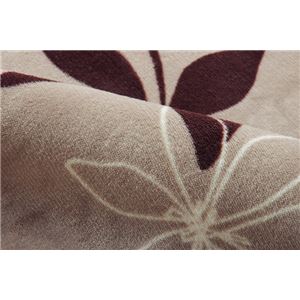 ラグマット カーペット 2畳 洗える 抗菌 防臭 無地 『WSプランタ』 ブラウン 約185&times;185cm (ホットカーペット対応)