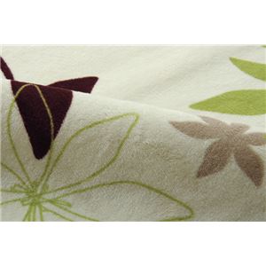 ラグマット カーペット 2畳 洗える 抗菌 防臭 無地 『WSプランタ』 グリーン 約185&times;185cm (ホットカーペット対応)