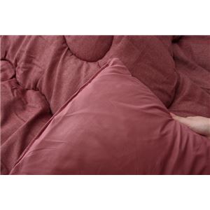 こたつ布団 長方形 掛け単品 デニム 『先染めデニムIT』 レッド 約205&times;315cm(厚掛けタイプ) 