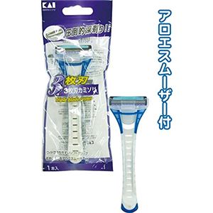 貝印 3枚刃カミソリ首振式012485 【10個セット】 21-062