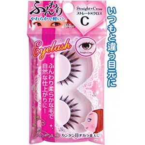 やわらかるいまつげ（ストレート×クロスC） 【12個セット】 18-913