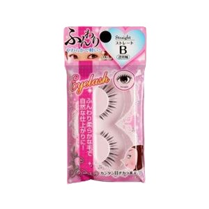やわらかるいまつげ（ストレートB・透明軸） 【12個セット】 18-919