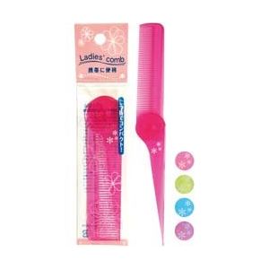 携帯に便利な二つ折りレディースコーム（クリアラメ） 【12個セット】 27-004