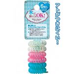 水に濡れてもOK！スプリングヘアゴム6個入（色アソート） 【12個セット】 27-294の詳細ページへ