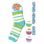 子供用ふかもこソックス（ボーダー柄） 【12個セット】 34-109の詳細ページへ