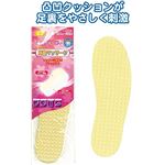 足裏刺激！綿混デコボコクッションインソール女性用 【12個セット】 40-642の詳細ページへ