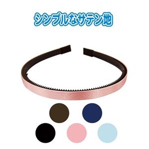 サテンカチューシャ（細） 【12個セット】 47-020