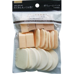 ボリュームスポンジパフ 【12個セット】 18-939