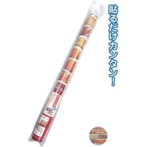 ロングデコレーション粘着シート45&times;100cm赤レンガ調 【12個セット】 38-848