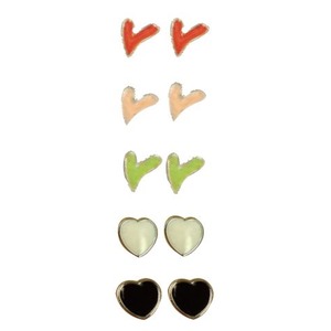 マグネットピアス(ハート)アソート 【10個セット】 007-04