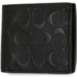 COACH �A�E�g���b�g �f�{�X�h �V�O�l�`���[ �N���X�O���[�� ���U�[ �R�C�� �E�H���b�g / ��܂���z F75363 BLK 