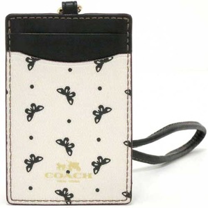 COACH アウトレットバタフライ ドット プリント ランヤード IDケース / カードケース F59788 IMDMH