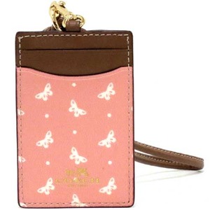 COACH アウトレットバタフライ ドット プリント ランヤード IDケース / カードケース F59788 IMM4C