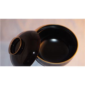 KT2037 溜渕金雑煮椀揃（5） 【Kaze-ya style・北市漆器店 】