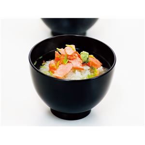 KZ2496 うるしペアかゆ椀（黒） 【Kaze-ya style・北市漆器店 】