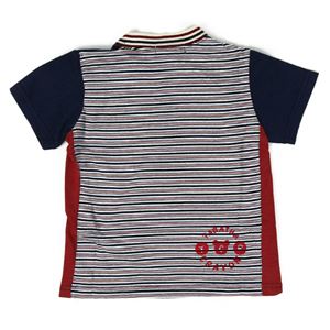 子供服 カラーネイビー Tabatha CRAYON プリント半袖Tシャツ サイズ95cm