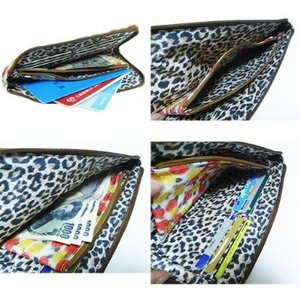 集金型ポーチ/NEWローズ(ホワイト×イエロー)