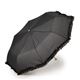 2013年モデル ACCENTS Tokyo（アクセンツトーキョー） すてきパラソル フルール ポリエステル100% ブラック UVカット率99%以上 防水加工／遮光性／遮熱性 折りたたみ傘（雨・日傘兼用）