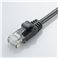 CAT6���� Gigabit���炩LAN�P�[�u�� 3m(�u���b�N)