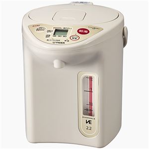 タイガー魔法瓶 VE電気まほうびん ＜とく子さん＞ 2.15L ベージュ PIF-A220C