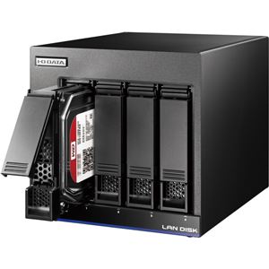 アイ・オー・データ機器 高性能CPU&NAS用HDD「WD Red」搭載 長期3年保証 中規模オフィス向け4ドライブビジネスNAS「LAN DISK X」 16TB 便利な引っ越し機能付 HDL4-X16