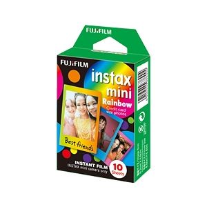富士フイルム チェキ用カラーフィルム instax mini RAINBOW 1パック品(10枚入) INSTAX MINI RAINBOW WW1