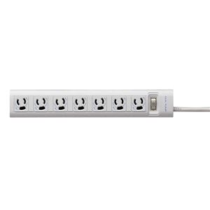 エレコム OAタップ/3P/7個口/マグネット/抜け止め/スイッチ/2.0m T-Y3A-3720WH
