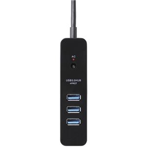 エレコム USB3.0ハブ/ケーブル直生え/セルフパワー/マグネット/4ポート/ブラック U3H-T410SBK
