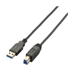 エレコム 極細USB3.0ケーブル(A-B)/1.5m/ブラック USB3-ABX15BK