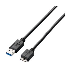 エレコム USB3.0ケーブル(A-microB)/1.5m/ブラック USB3-AMB15BK