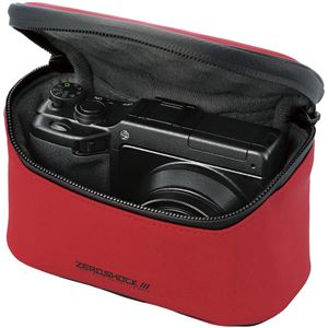 エレコム デジタルカメラケース/ZEROSHOCK/LLサイズ/レッド ZSB-DG013RD