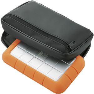 エレコム ポータブルハードディスクケース/ZEROSHOCK/Lサイズ/ブラック ZSB-HD003BK