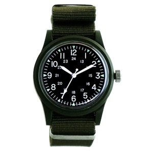 ZEST ミリタリーウォッチ ベトナム戦争モデル 38mm ナイロンストラップ カーキ