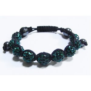 カラフルシャンバラブレスレット/グリーン