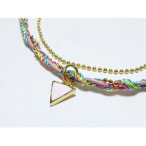 大人可愛い♪重ね付けカラフルブレスレット/アレンジパステル