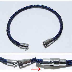 装着簡単♪編込みメッシュブレスレット【3本セット】/ゴールド＆シルバー＆ブラック