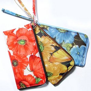 選べる集金型ポーチ/フラワー（イエロー）