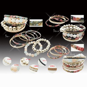 組み合わせ自由♪ゴージャス8連ブレスレット/ピンク