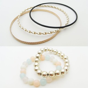 組み合わせ自由♪ゴージャス8連ブレスレット/ピンク