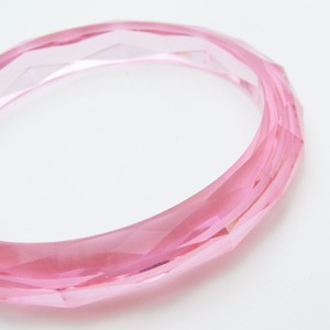 クールなアクリルバングル（スリム・ピンク）