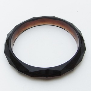 クールなアクリルバングル(スリム・ブラウン)