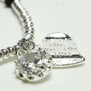 シルバーチャームコードブレス(ハート)