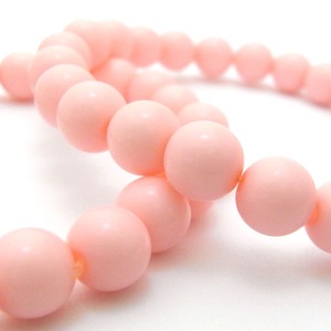パステルビーズブレスレット(2本セット)ライトピンク