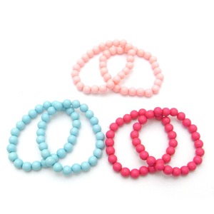 パステルビーズブレスレット(2本セット)ライトピンク