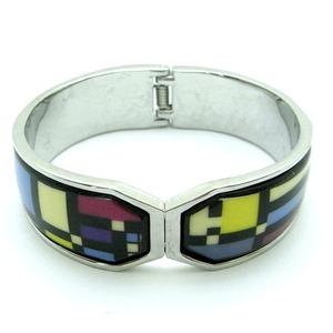 陶器(エマイユ)使いのセパレートバングル/スクエア