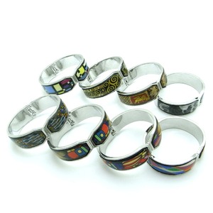 陶器(エマイユ)使いのセパレートバングル/スクエア