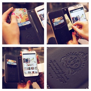 MrH（ミスターエイチ）スマホウォレットケース/プチブルームByiphone6splus（チェーン付）