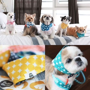Its Dog（イッツドッグ） オシャレな犬用デリシャススカーフ10枚セット【Ｍサイズ】