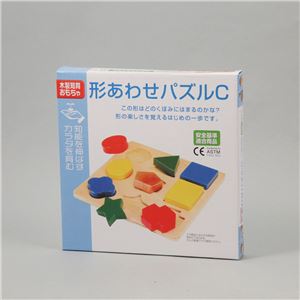 (まとめ)アーテック 形あわせパズル C(木製玩具) 【×36セット】